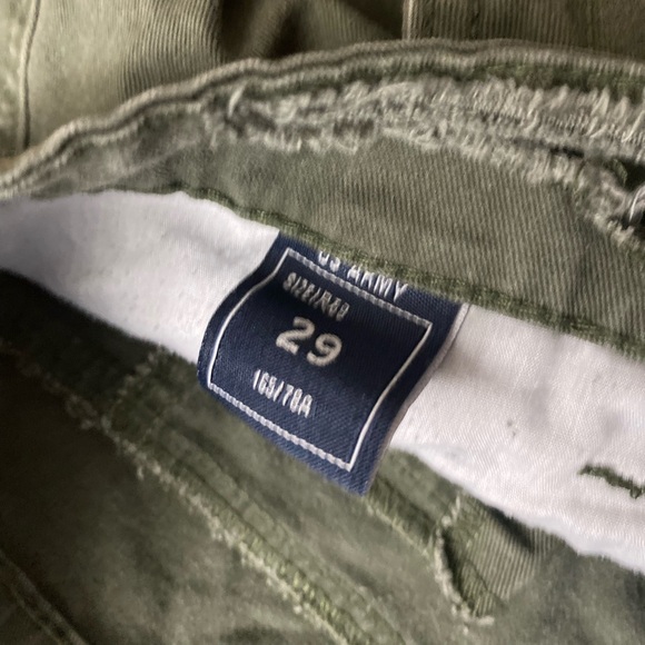 ❤️❤️Vintage U.S. Army Ultra High Waisted Semi-distressed Cargo Wide Leg Pants - Picture 8 of 12